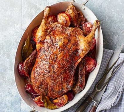 Roast Spiced Duck With Plums 4aee0c5