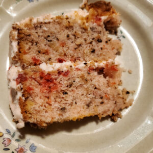 Cheery Cherry Walnut Cake