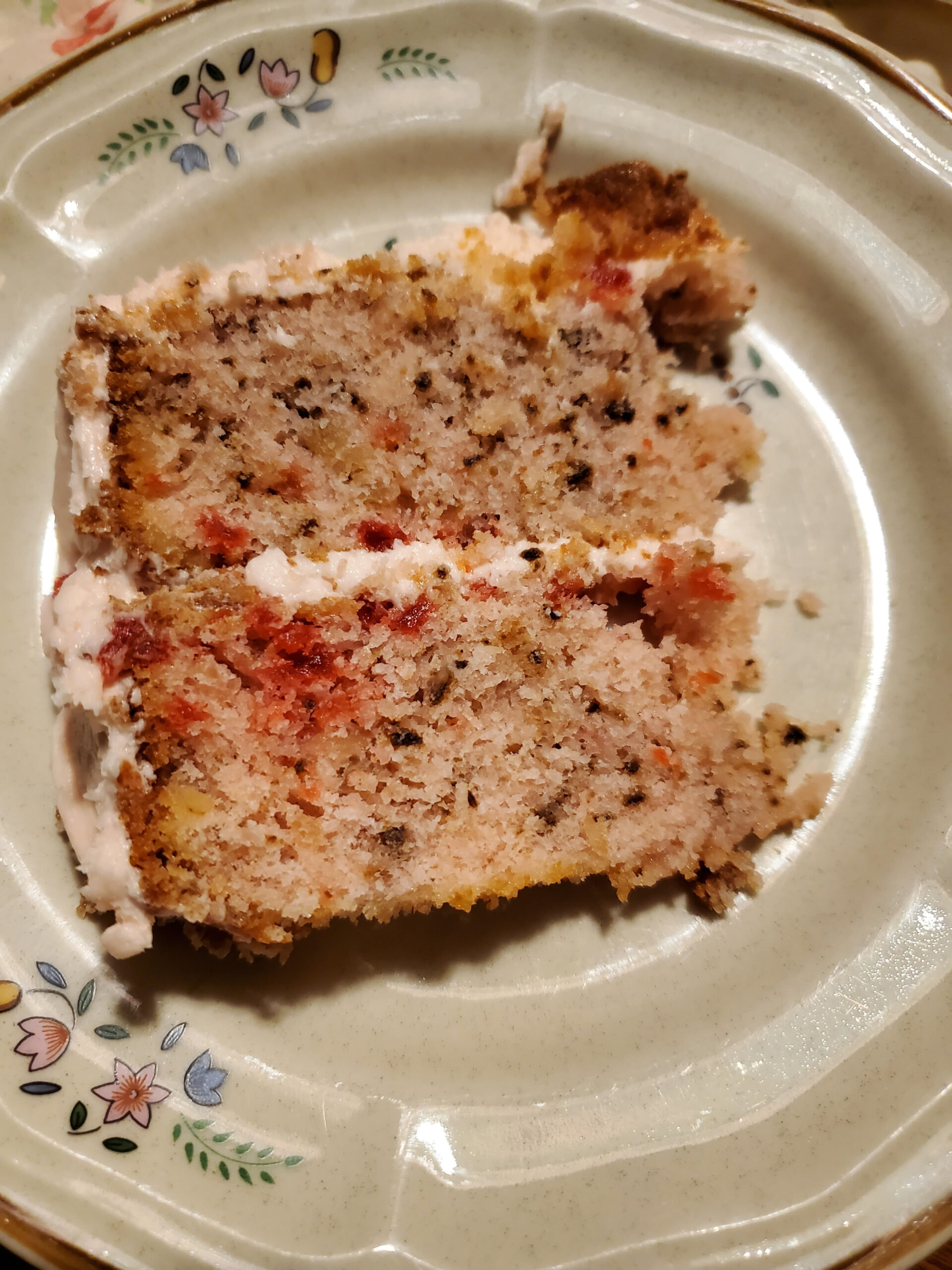 Cheery Cherry Walnut Cake