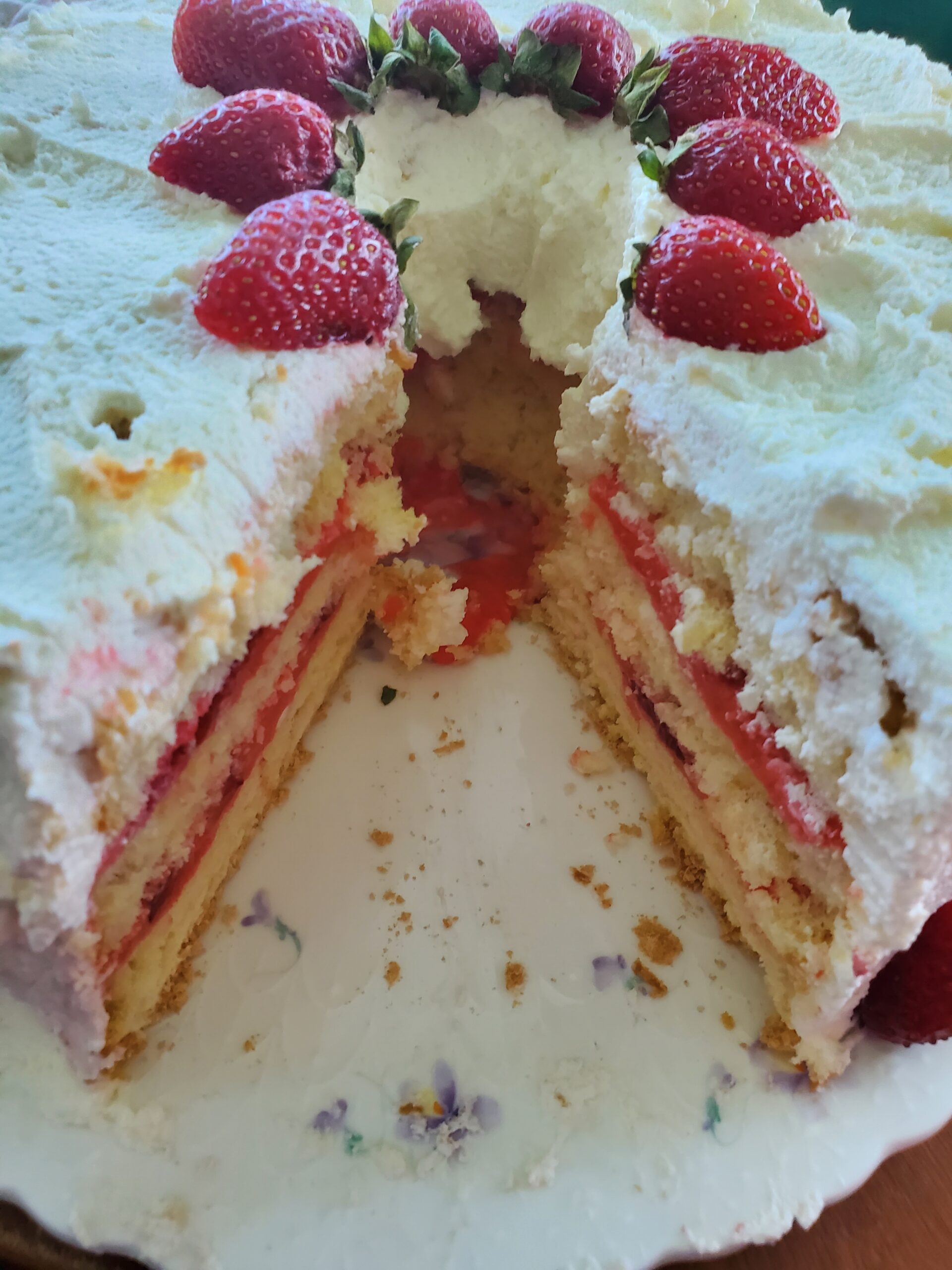Sweet Strawberry Tower Cake - Image 2